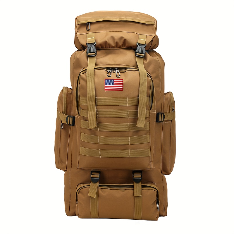 TEMU Tactical Backpack Large Rucksack 80l Hiking Daypack Large Hiking Backpack, Hunting Camping Rucksack Backpack For Men Outdoor Sports Backpack