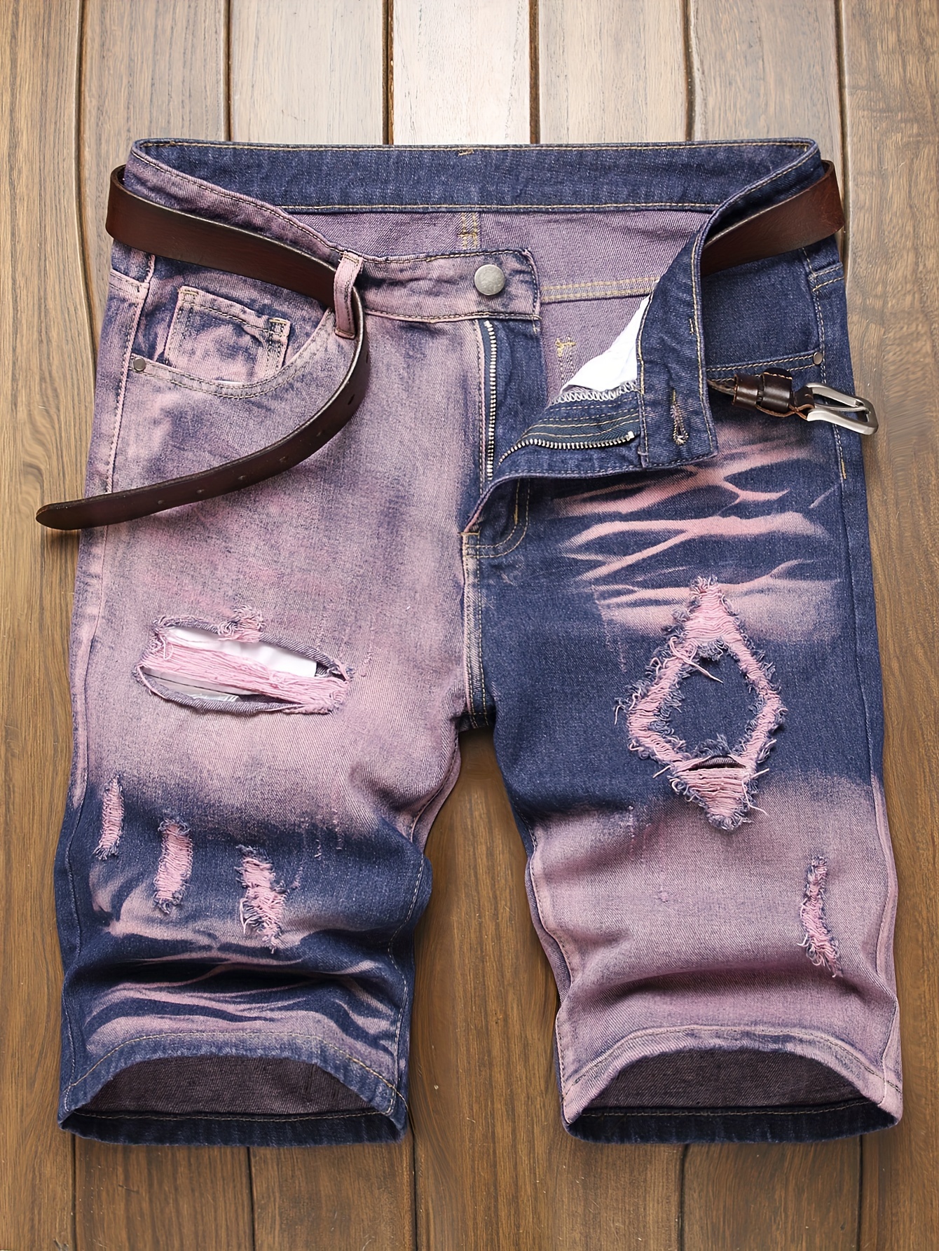 Dhgate Men's Designer Jean Shorts Dhgate Tie Dye Jeans Mens