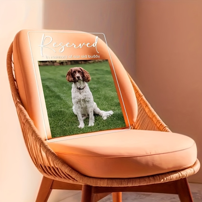 2D Flat Custom Acrylic Pet Memorial Plaque