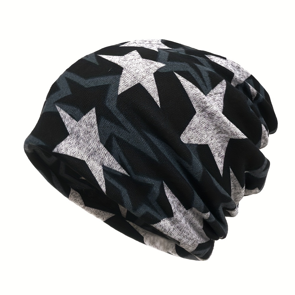 Image of Hip-hop Beanie With A Five-pointed , Unbrimmed Cap For Men And Women, Sports Headscarf Hat