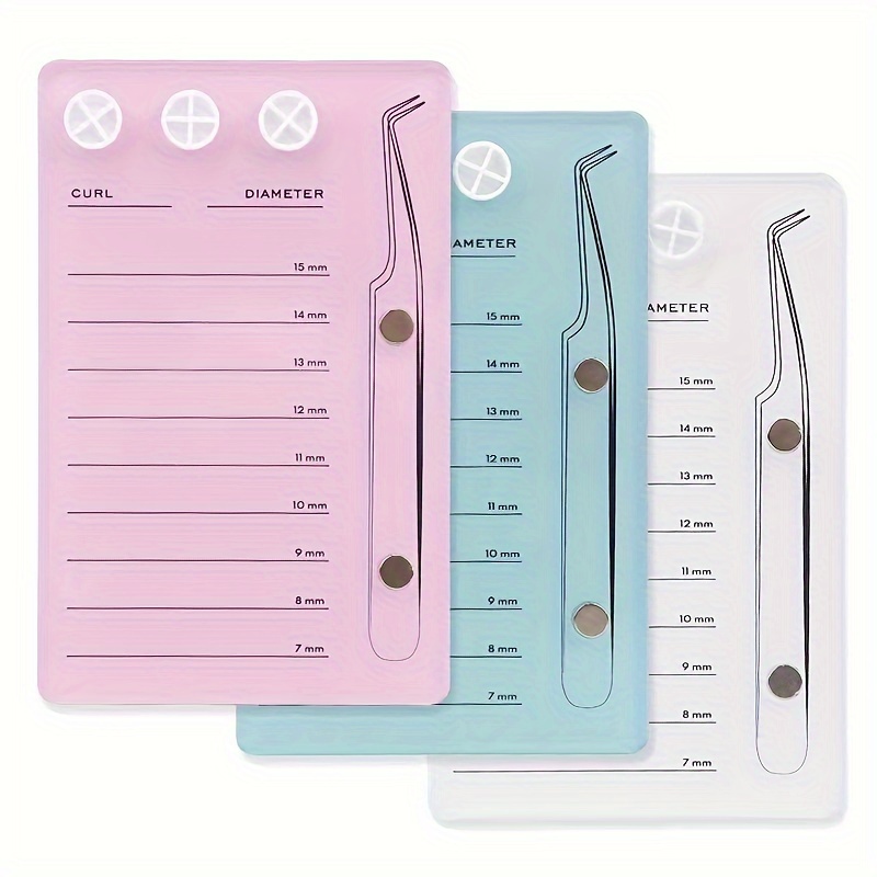 

Acrylic Eyelash Extension Pallet, Magnetic Pad With Tweezer Slot & Scale, Professional Lash Tech Tool For Grafting