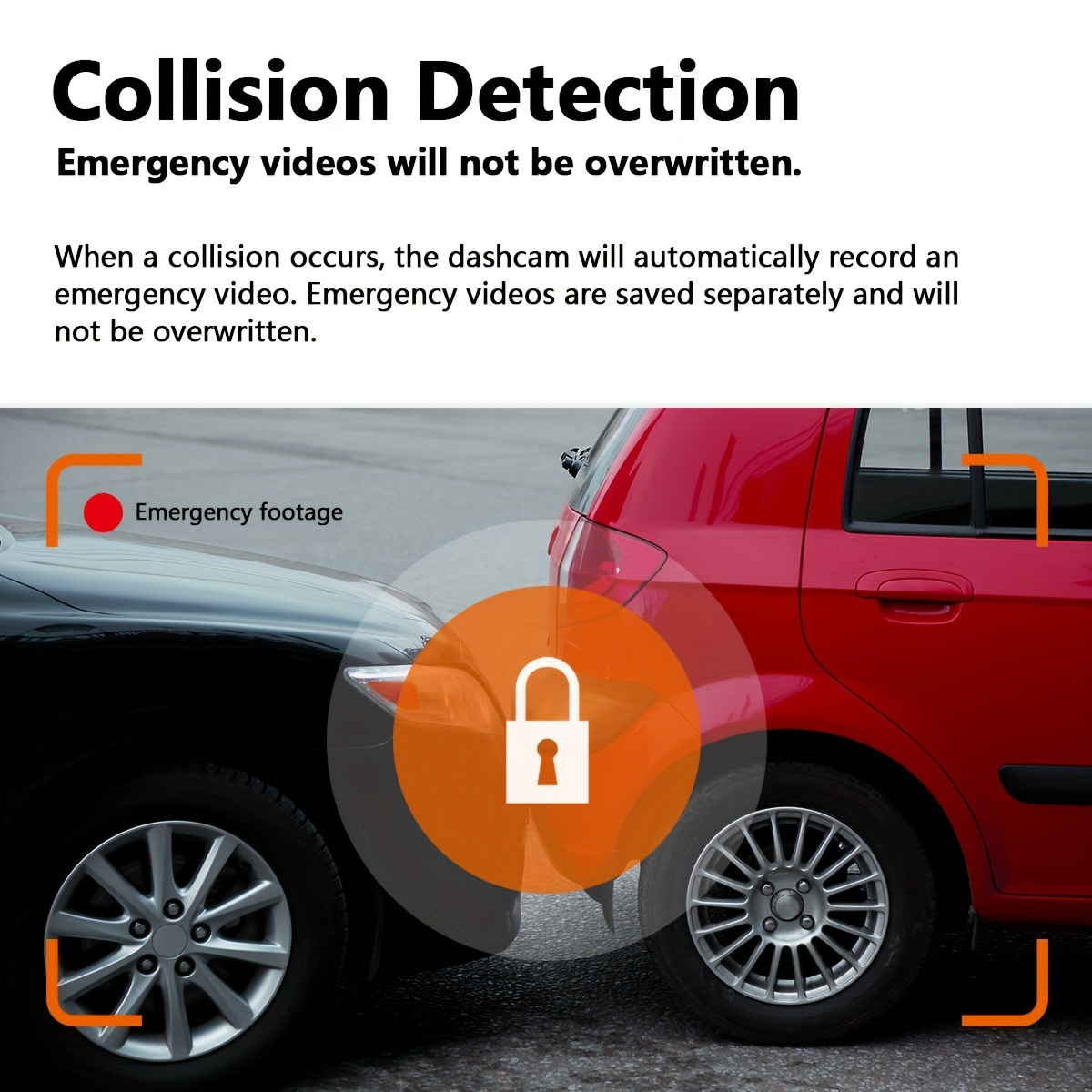 Dash Cam ORSKEY 1080P Full HD - Telecamera Auto Con Schermo 3", Visione Notturna E Sensore G