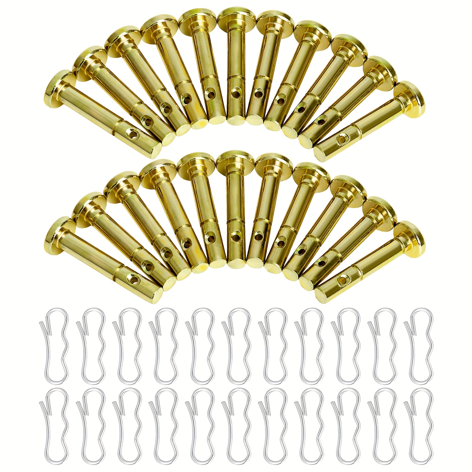 

22pcs Golden Snowblower Shear & Cotter Pins Set - Compatible With , Cub Cad, , Mtd Models - Replacement Parts For 738-04124a & 714-04040