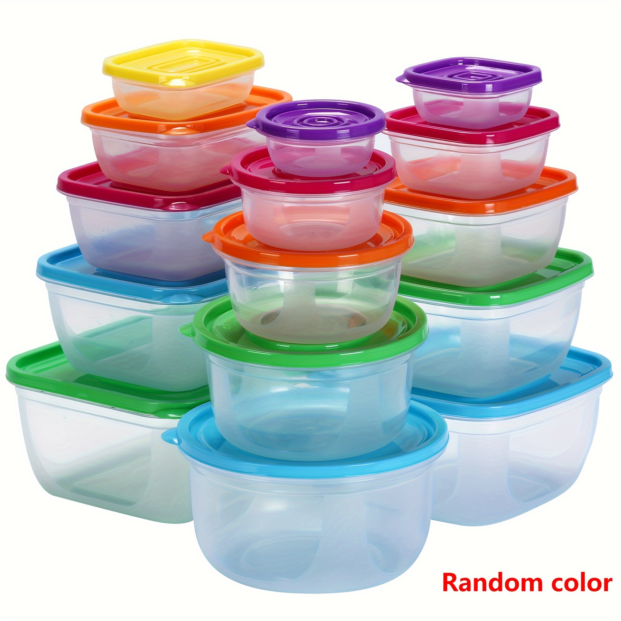Contenitori di plastica piccoli con coperchio scatola pranzo insalata per  andare contenitore monouso 10x