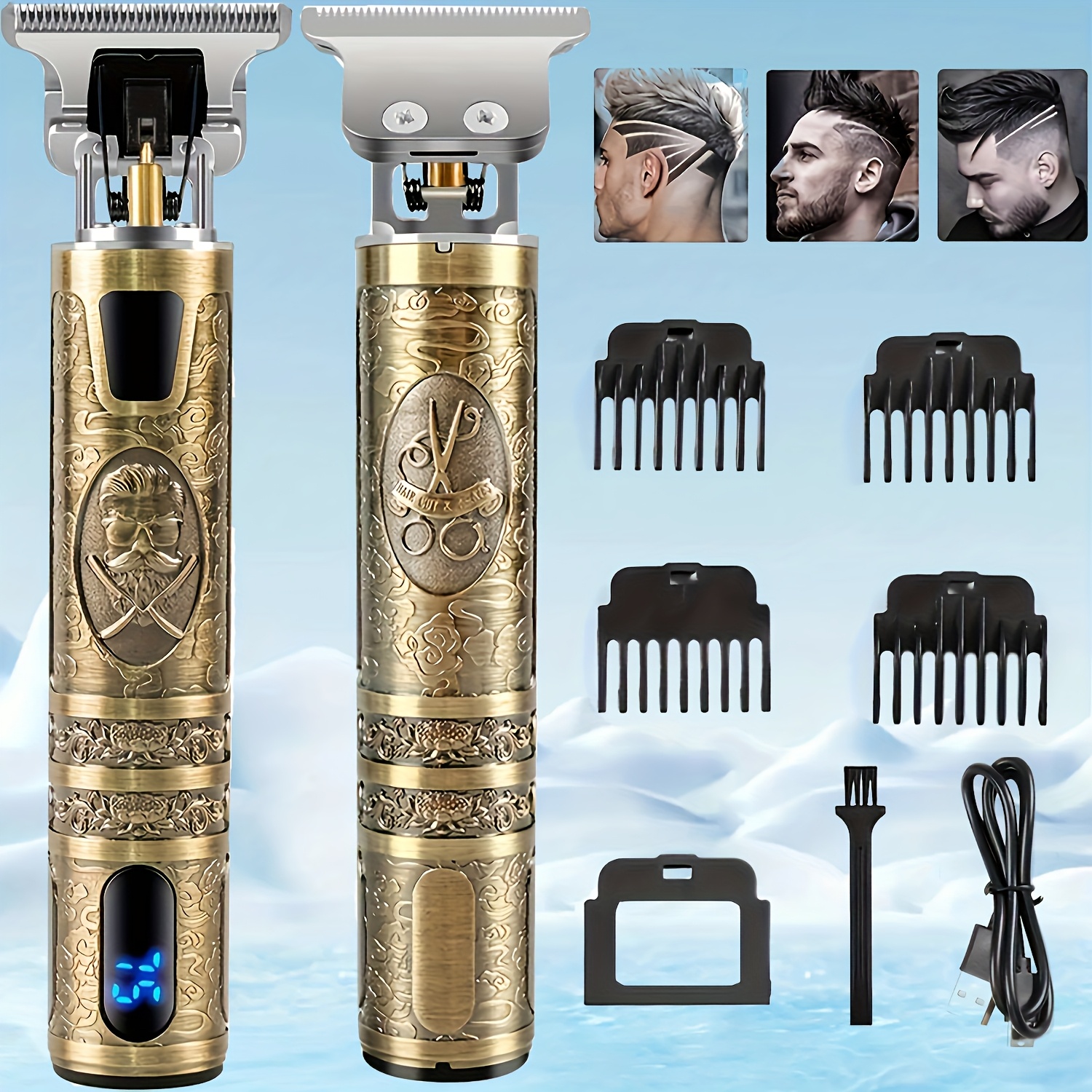 professional men's hair clipper men's electric shaver