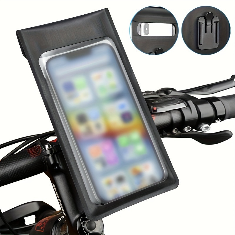 

Waterproof Bike Phone Holder - Motorcycle Phone Holder 360° , Universal Phone Holder For Bike Scooter Motorcycle Suitable For Smartphones 4-6.5 Inch