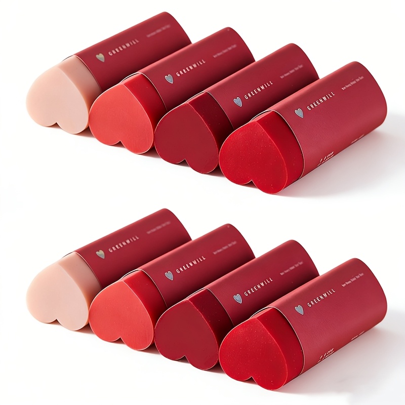 E-shop Valentinstag Herz Radiergummi, 8er Set in 4 Farbverläufen Rot/Pink, Sauber und Rückstandsfrei, Perfektes Geschenk für Paare, Studenten und Büro