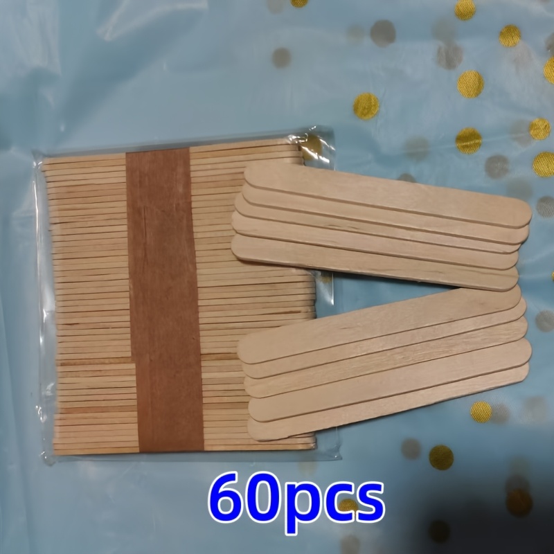 30pcs 1pack 60pcs 1pack     diy craft materials ice cream sticks smooth and non sticky baking tools for cold drinks educational creative supplies