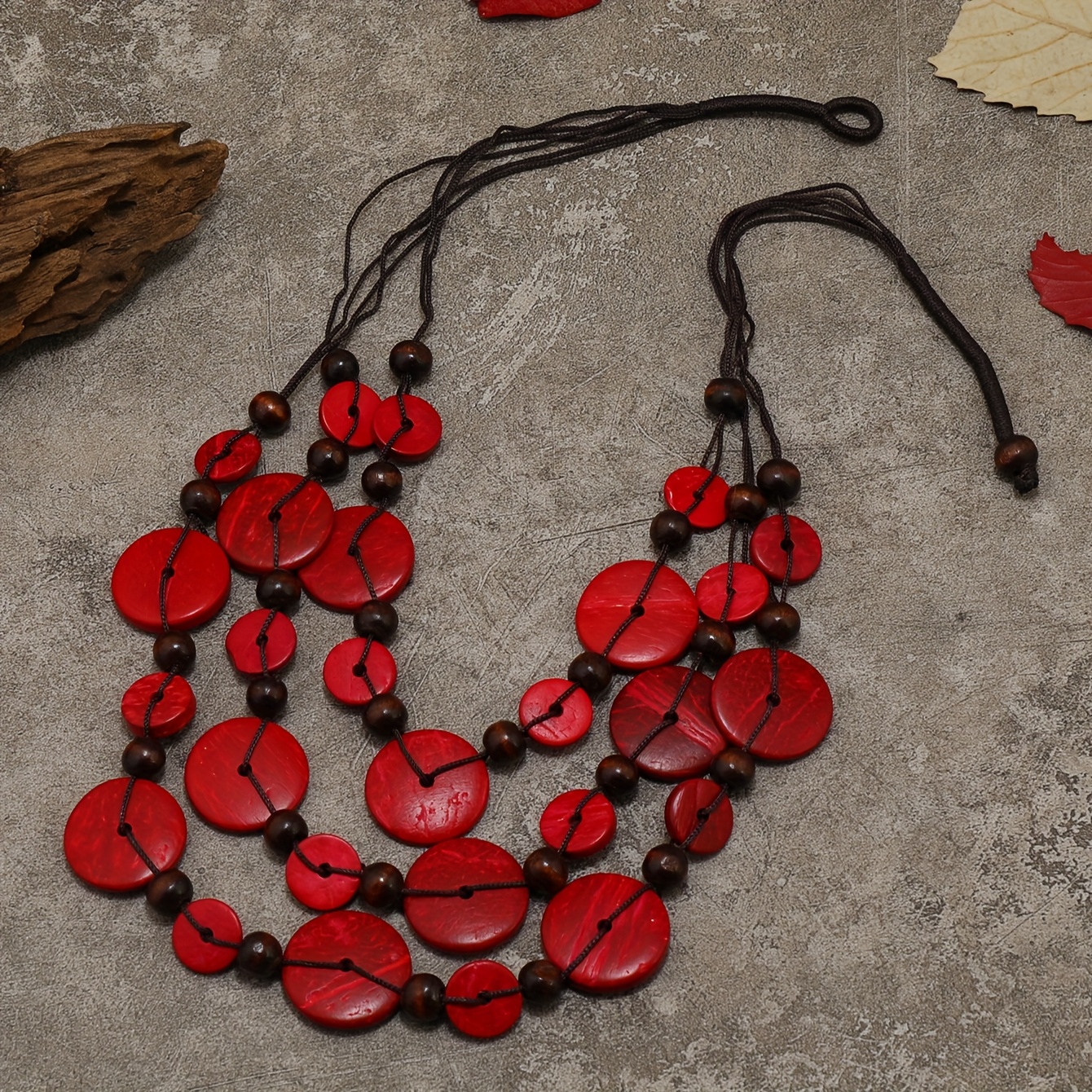New Bohemian Individual Special Ethnic Retro Style -match Handmade Beaded Necklace