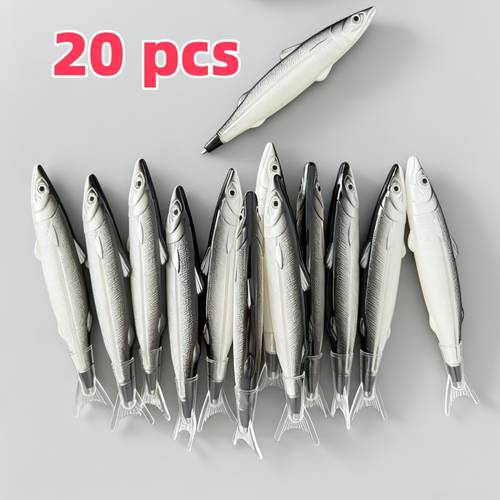 multi pack creative fish shaped ballpoint pens with blue refills student stationery supplies smooth writing suitable for student prizes event gifts and office use