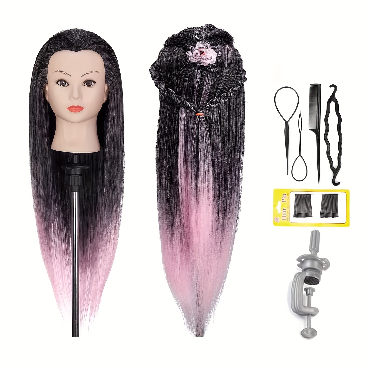 Neverland Training Heads Set For Hairdressers, Mannequin Doll Head For Kids To Practice