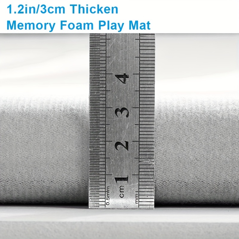 1pc Japanese Tatami Rug, Coral Velvet Area Rug, Baby Mat for Floor Play, 3CM Thick Crawling Rugs, Padded Foam Rug for Kids Playroom, Playpen, Nursery, Living Room, Yoga Mat for Christmas And Halloween