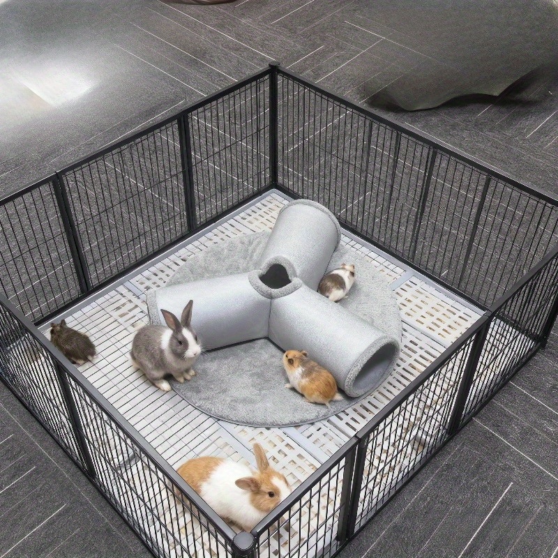 Y-vormige Huisdier Tunnel Speelgoed met 3 Uitgangen, een Multifunctioneel Meerkanaals Ontwerp voor Spelen en Slapen, een Wasbare Tunnel Geschikt voor Alle Seizoenen, een Huisdier Schuilplaats met Eenvoudige Ritsverbindingen. Een Kleine tot Middelgrote Kattenmand en Konijnenhok, Ideaal voor Hamsters