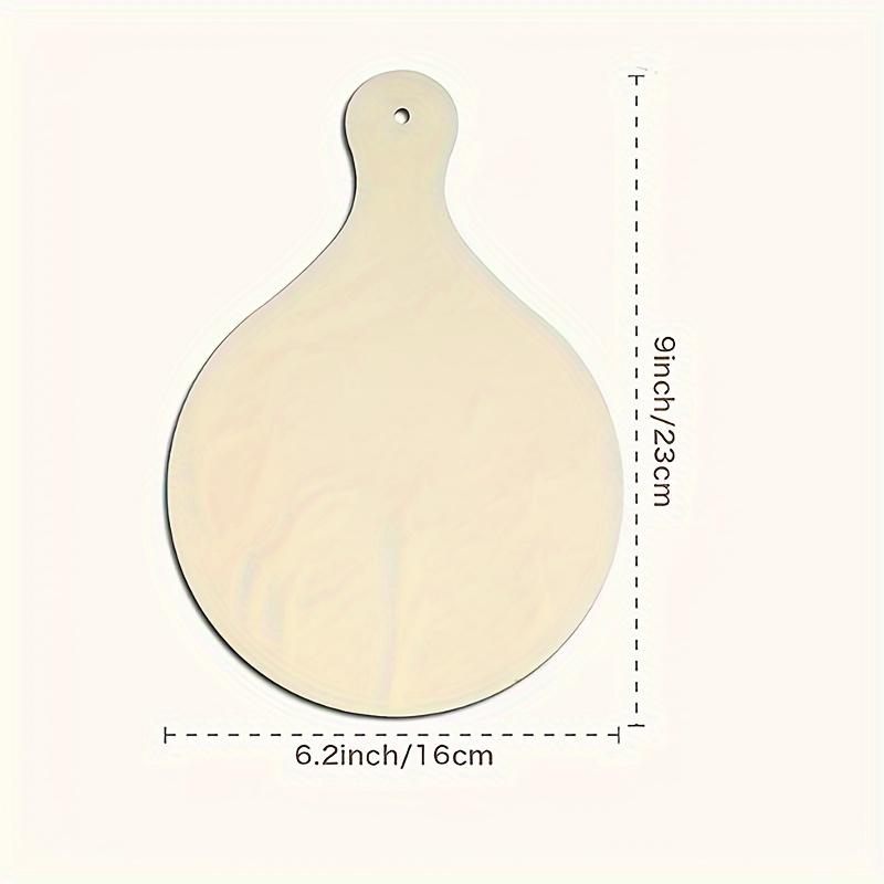 3 Mini Wooden Cutting Boards with Handles for Home Kitchen Dining Tables, DIY Painting and Doodling Decorative Wood Slices, Wooden Placemats for Weddings, Christmas, Family Parties, and Birthday Decorations