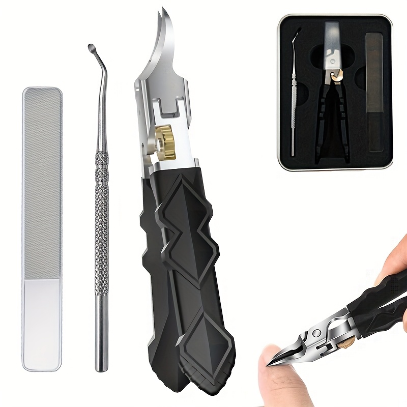 Lhm Ingrown Toenail Tools Kit, Professional Toenail & Ingrown Toenail Clippers For & Seniors - Super , Non-slip Grip, Durable Pedicure & Manicure With Design For Thick/ingrown Nails - Ideal For &