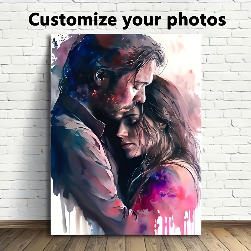 

Customizable Art, Customizable Canvas Wall Art With Wooden Frame - Personalized Photo Display, Polyester, Ideal For Living Room & Office Decor, Canvas Wall Art, 2d, Room Decor