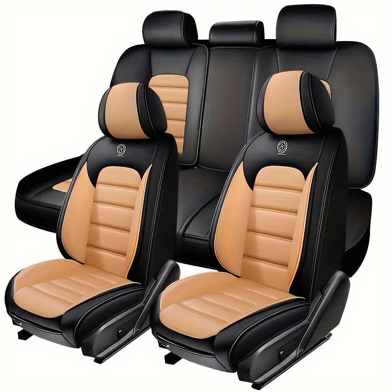 5 premium pu leather car seat covers memory foam Temu