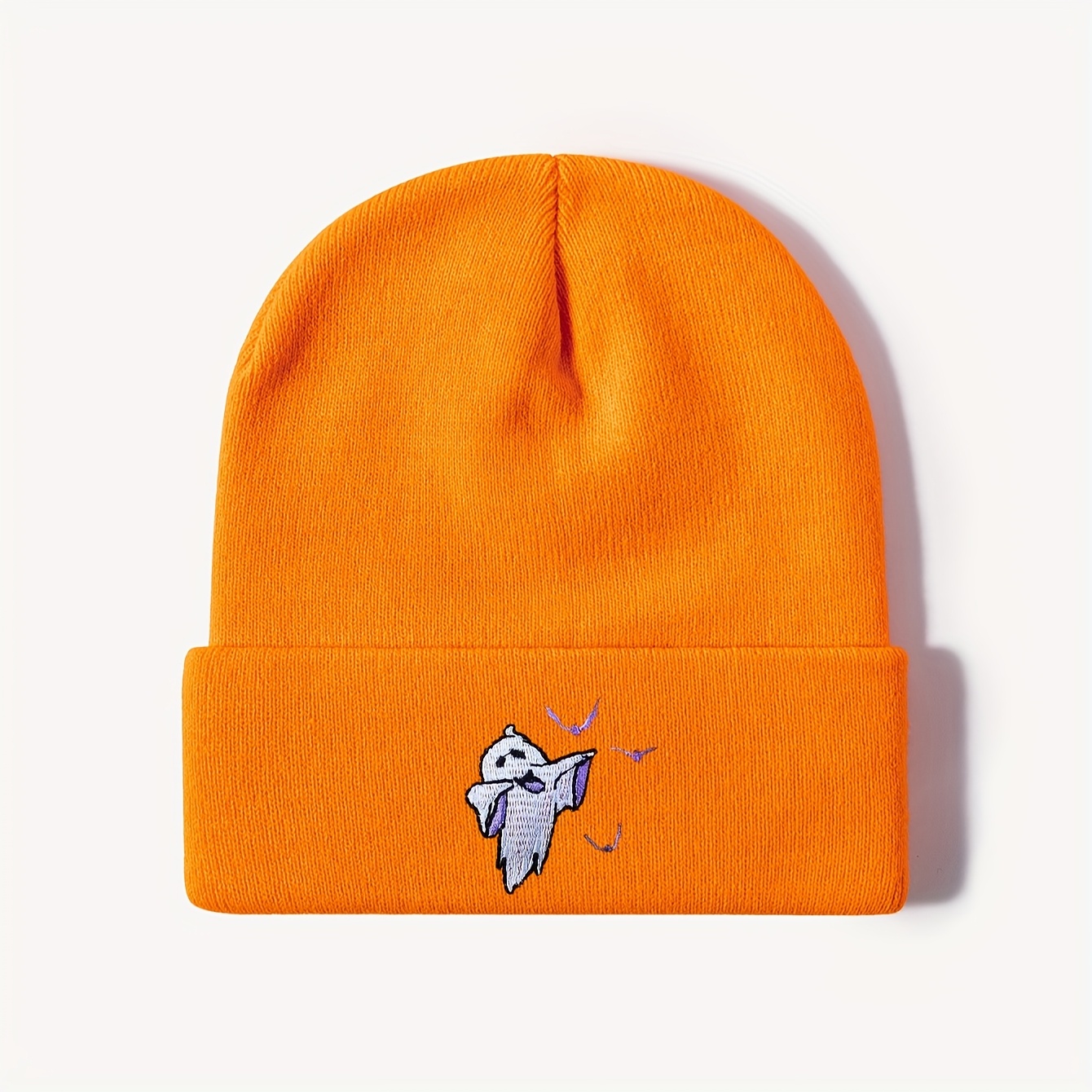 TEMU Un bonnet épais avec un motif de brodé, adapté aux hommes et aux femmes, parfait pour la chaleur en extérieur. Ce chapeau tendance et élégant