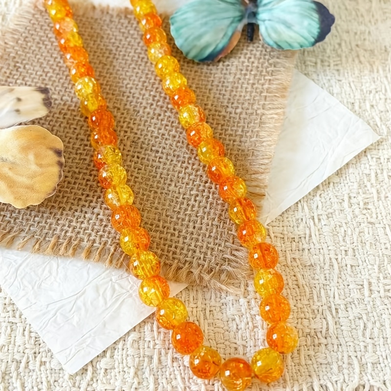 Beeswax Amber Flower Prayer Beads Necklace, Unique