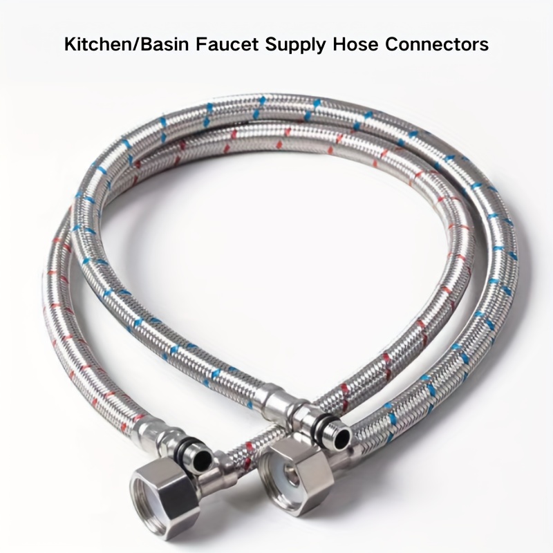 Hot Cold Water Faucet Water Inlet Pipe Braided Pointed M10 Temu Canada