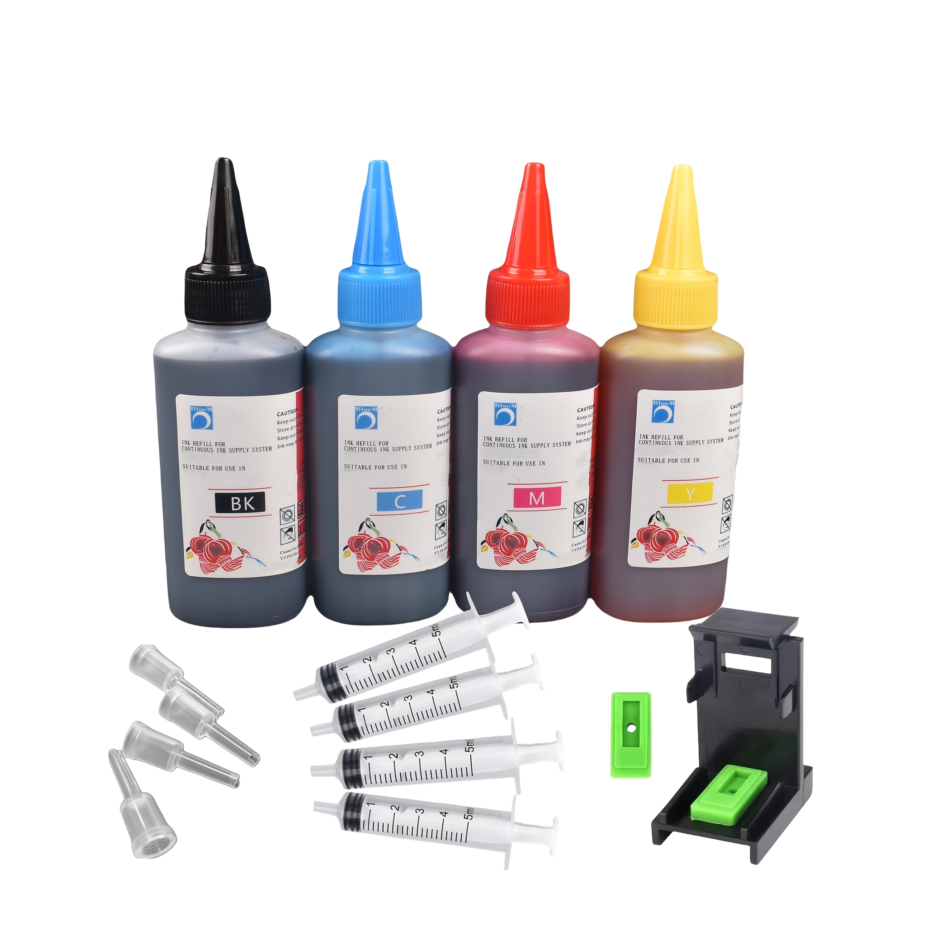 

1 Kit de Recharge D'encre 304 XL Compatible Avec HP, 100ml Par Bouteille, Encre de Cartouche Compatible Avec Pour HP 301XL/301/300/302/303 XL/901/350/351/650 HP62/65/61/680/63/305/67, Utilisation