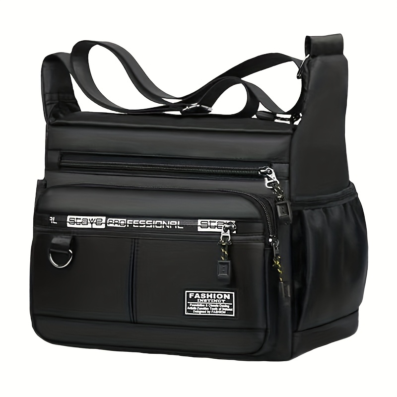 TEMU Unisex Fashion Crossbody Bag - Lightweight, Adjustable Shoulder Strap, Multi-, Suitable For Travel, Shopping, And Dating. Gift [zipper Random]