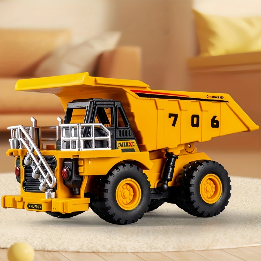 Toy Engineering Truck Mining Dump Truck Simulation Model, Durable Abs Material, Suitable As Halloween Birthday Party Gift