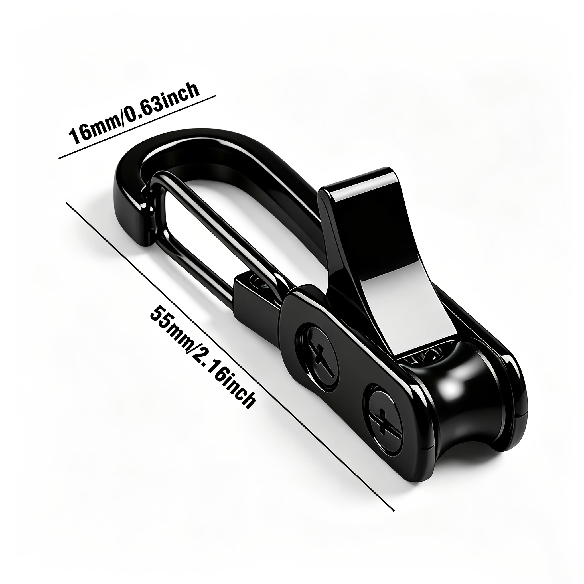 8pcs Set of Black Rope Fastening Tools