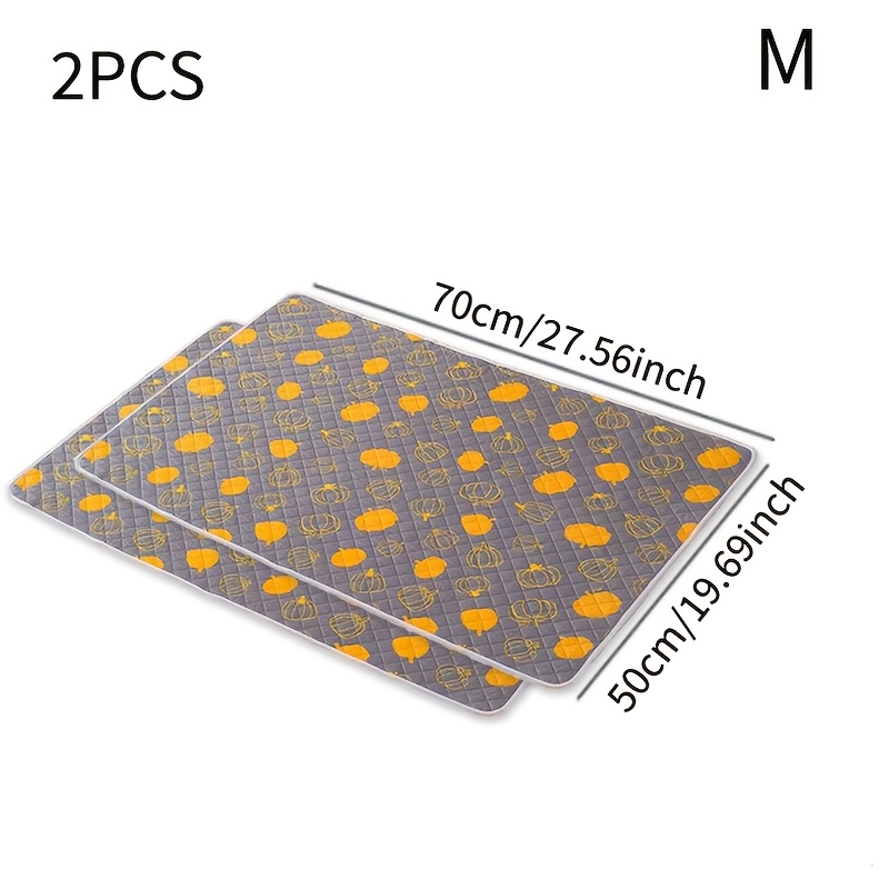 TEMU 2pcs Reusable Dog Pee Pads | Leak-proof, Quick-drying, Machine Washable, Suitable For Indoor And Outdoor Use, Easy To Clean, Suitable For Small To Medium-sized Dogs, Cats And Other Pets.