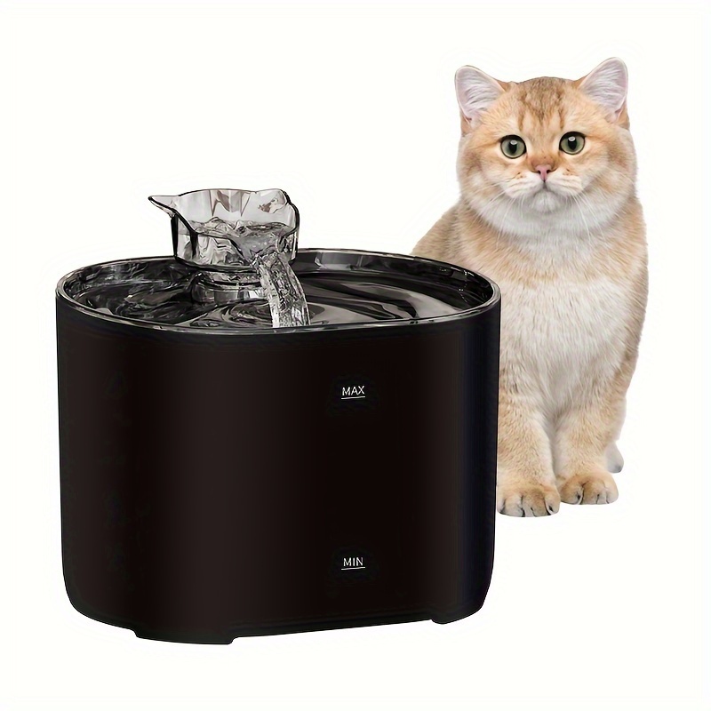 

1pc 2.2l Dual Mode Automatic Pet Water Fountain, Usb Charging Mute Water Dispenser For Cat And Dog Drinking Supplies