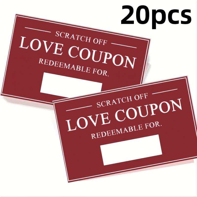 

20pcs Romantic -off Love Coupons - Couples, Weddings, Anniversaries & Birthdays | With "love Coupon " , Coupon Book