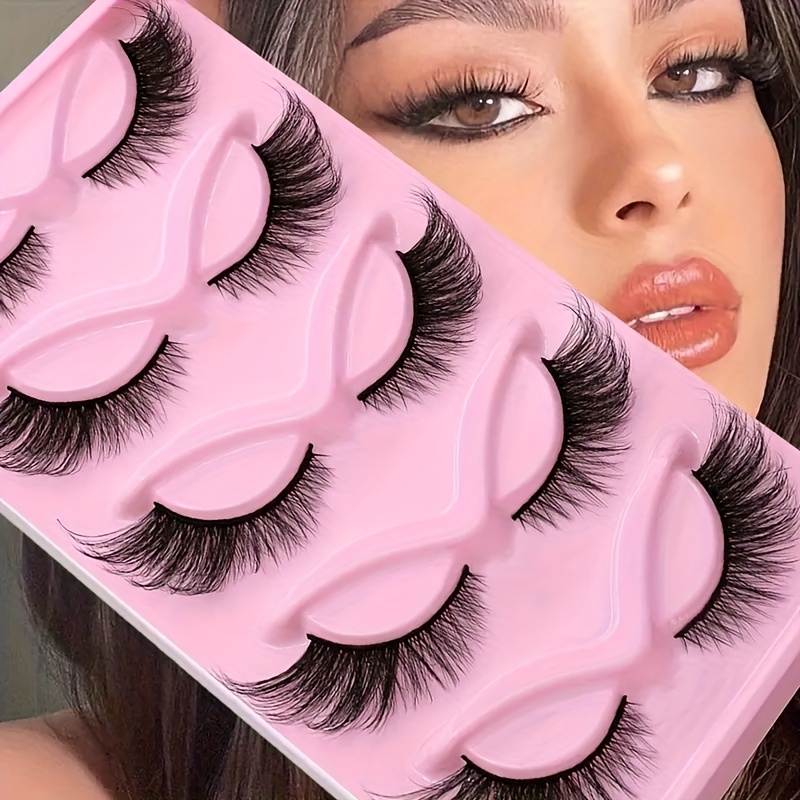 20 pairs long 3 cat eye false eyelashes festive gift thickened tips for dramatic lengthening effect reusable strip lashes for a for black friday christmas thanksgiving mothers day parties events details 2