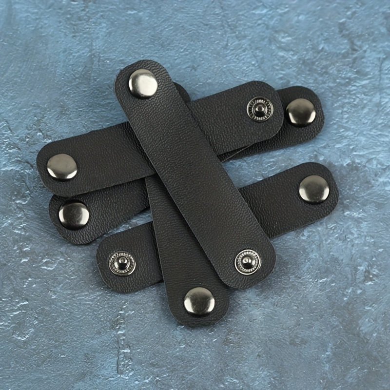 Image of 6pcs Black And Scarf Clips, Western Tie Clips, Bow Tie Rings, Scarf Decorations