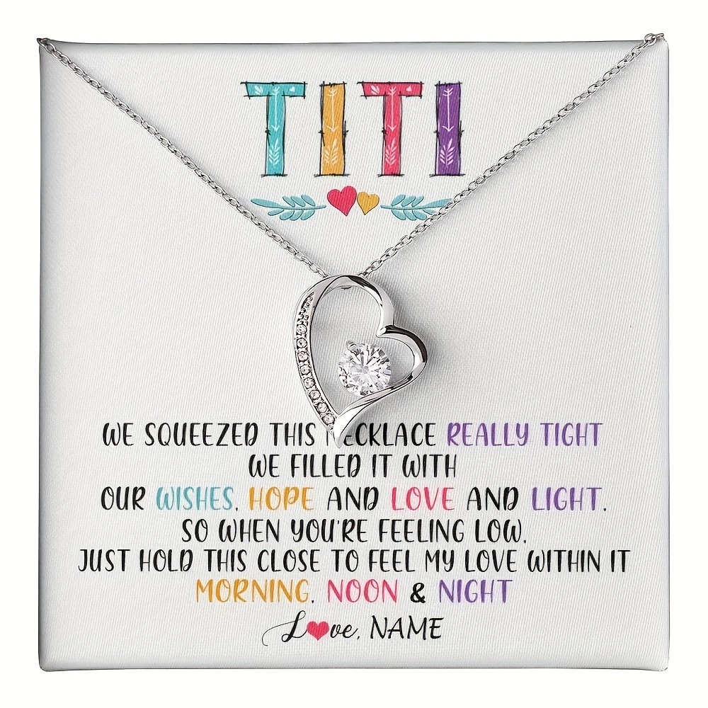 Customized Necklace for My Aunt, Birthday Gift