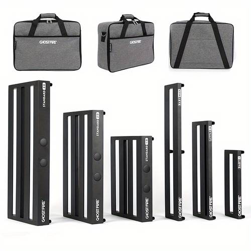 aluminiumlegierung gitarrenpedalboard, 1.7lb effekt pedalboard mit tragetasche, v serie - und leicht für gigging und studioverwendung