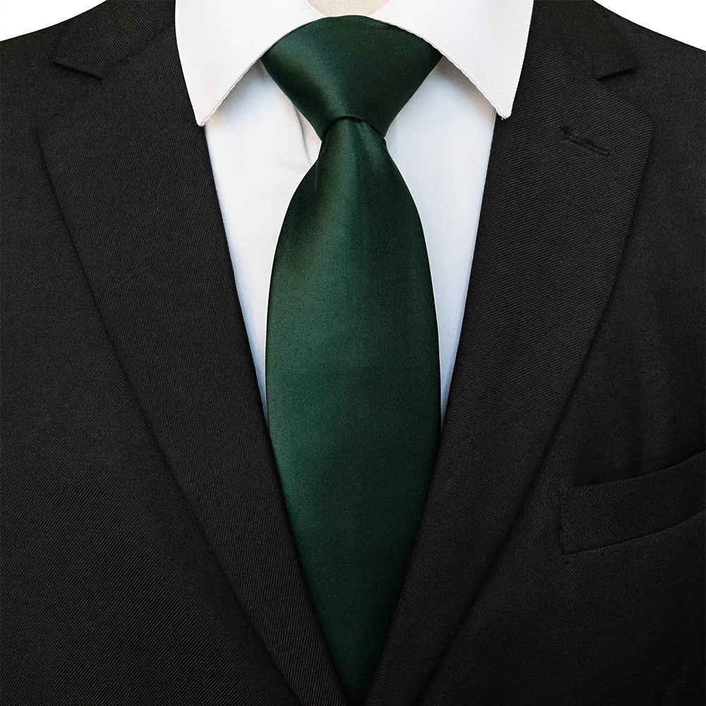 

1pc Men's Plain Color Casual Necktie, Business Necktie, Clothing Accessory