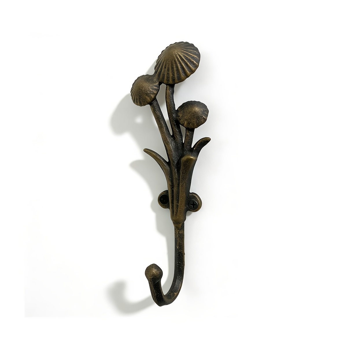 TEMU Vintage Cast Iron Mushroom-shaped Wall Hook, A Heavy-duty Wall-mounted Rack Suitable For Rustic-style Decor In , Bathrooms, And Kitchens, For