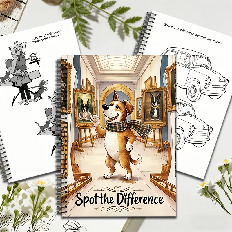 Spot The Difference Puzzle Book for Observational Challenges