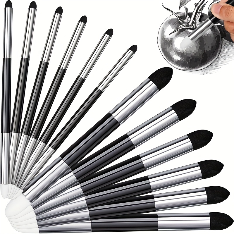 12pcs Of Dual-ended Blending Tools For Sketching And Art Applications