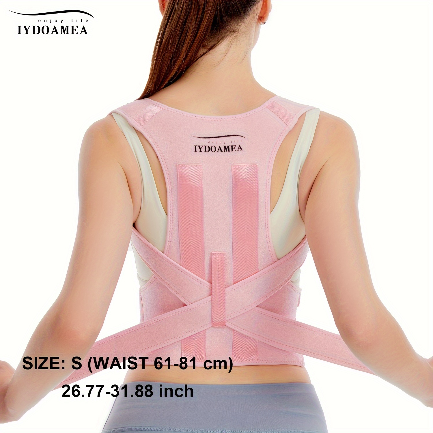 Iydoamea Women's Posture Corrector, Breathable Back Support, Adjustable Back Posture Corrector.
