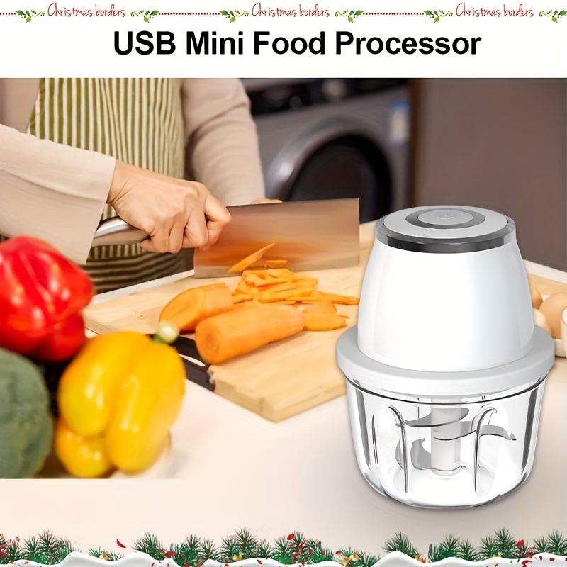1pc electric garlic beater multifunctional mincer healthy material three layer knife post usb charging multi purpose machine detachable cleaning suitable for making seasoning dip     etc Product details 2