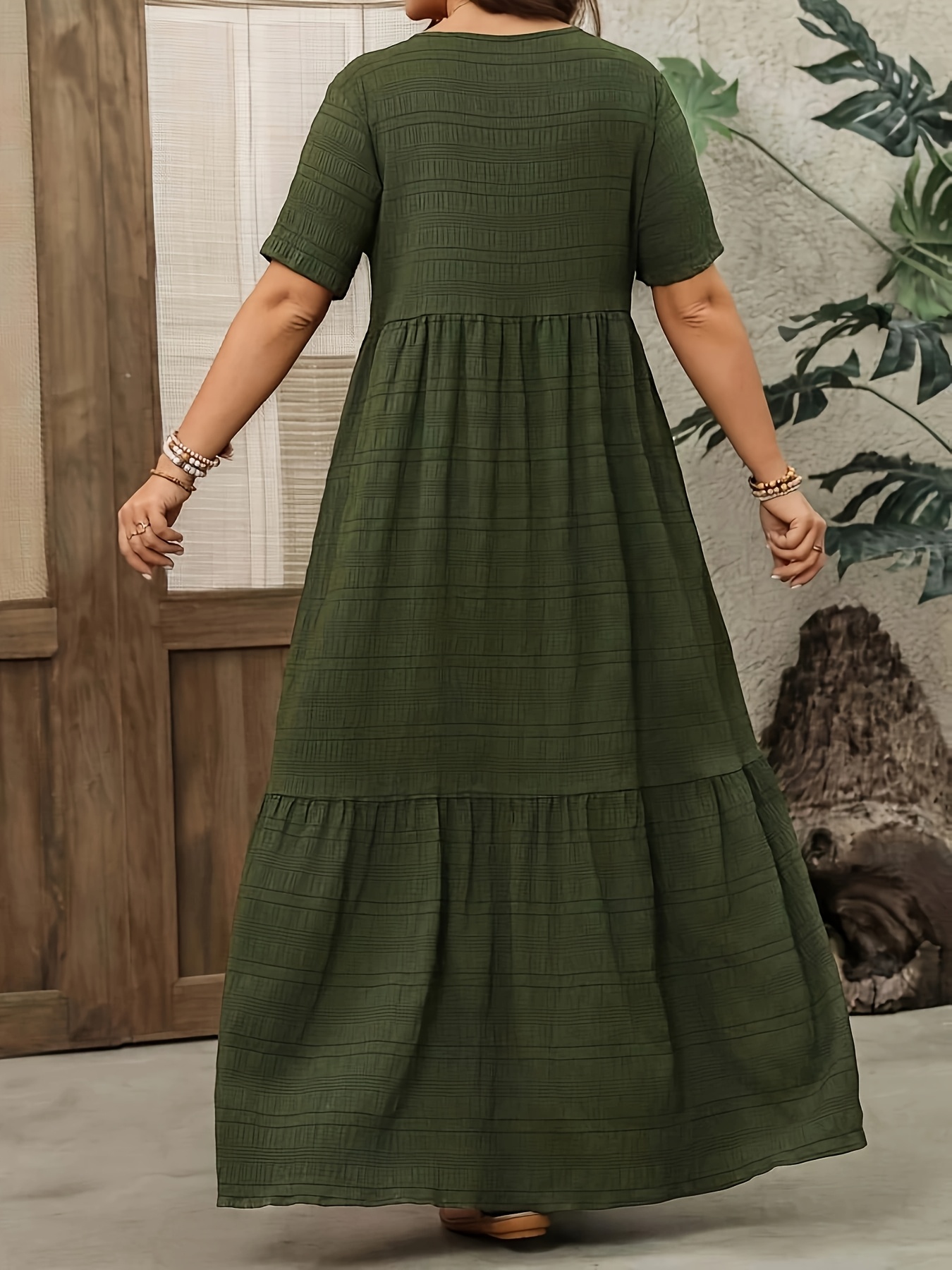 dress green wedding Petal and Pup Women's Naira Pleated Maxi Dress main image 1