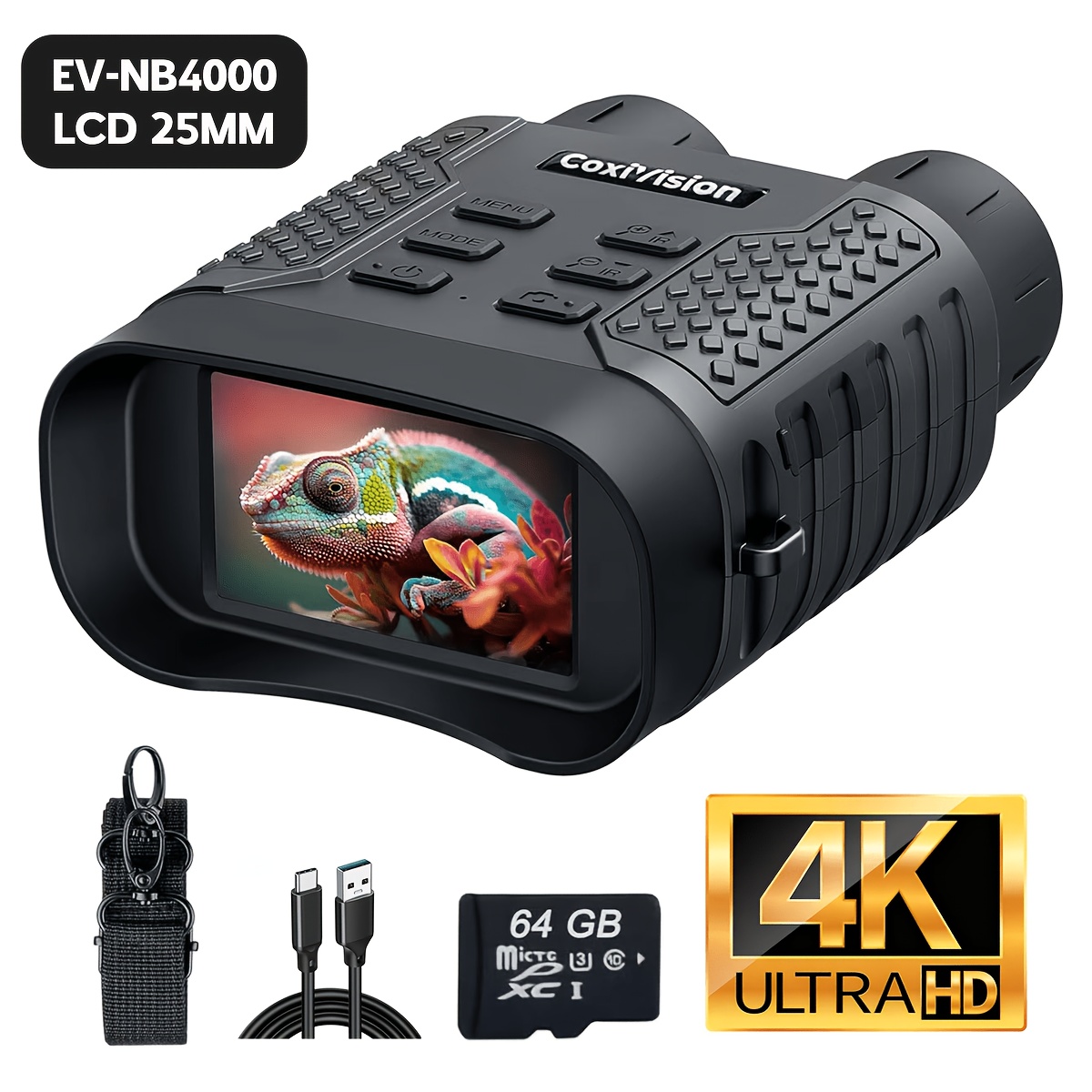 4K Night Vision Goggles for Adults, Upgraded 3.1