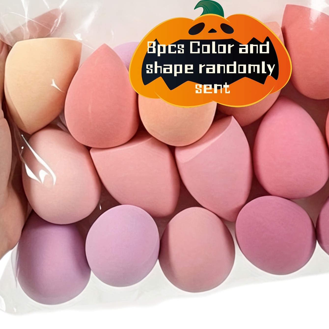 TEMU 8pcs Professional Makeup Tool Set, Makeup Sponge Kit, And Random Shapes, Beauty Tools For Blending Bb Cream, Liquid Foundation, And Concealer.