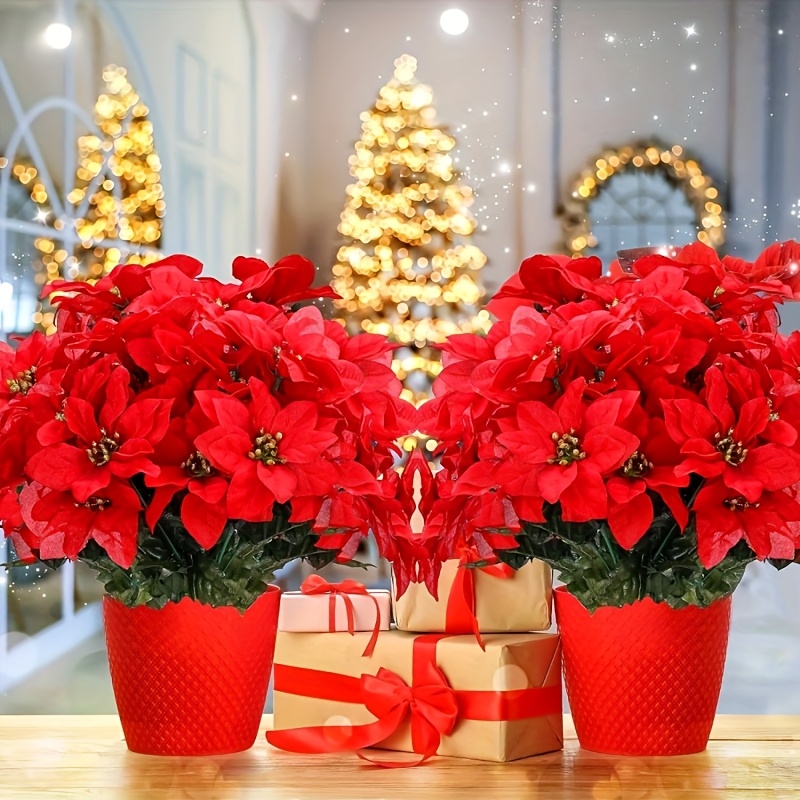 6 teiliges set knstlicher weihnachtssterne knstliche - Temu Germany