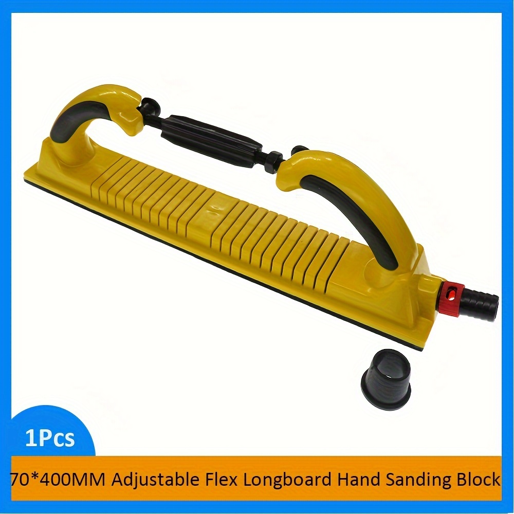 

70*400mm Adjustable Dust Free Longboard Hand Sanding File Block With Hook And Loop Backing For Automotive, Woodworking