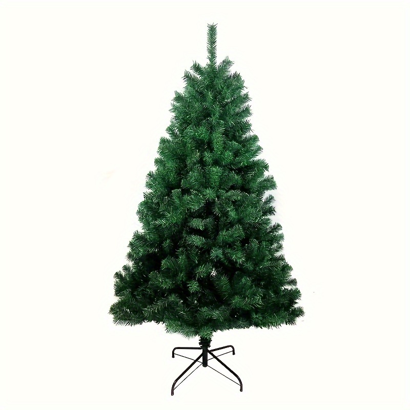 TEMU Artificial Christmas Tree With Metal Stand, For Home, Store, And , /outdoor Decoration, No Required, Bulb Not Included, Christmas Season