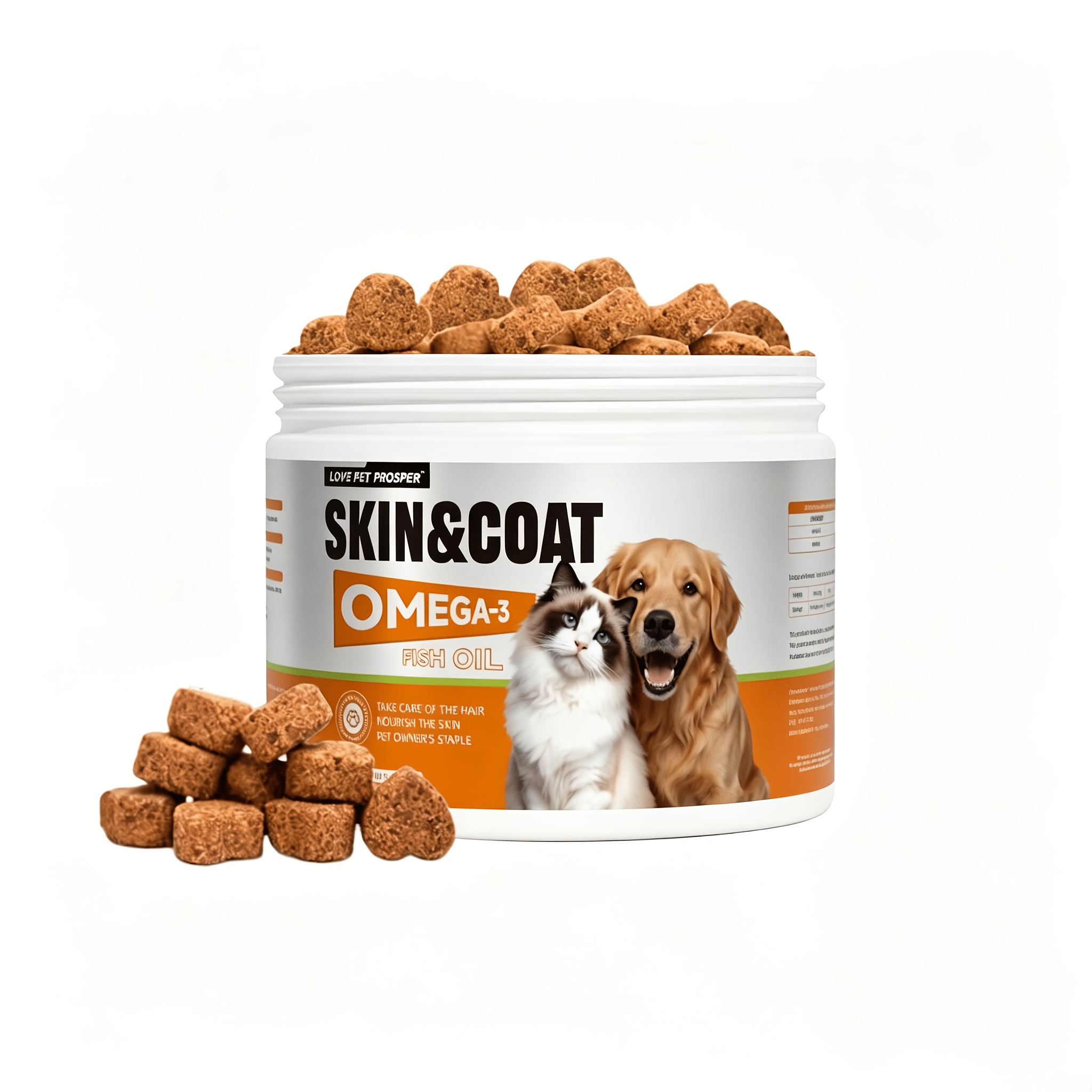[ ] Oil , -3 Pet Supplement, Your Pet's Coat Look Shinier And , Contains -3 Epa And Dha, Supports Skin And Coat Health, Chicken Flavor, For Dogs And Cats
