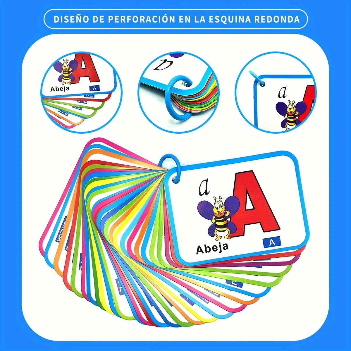 

28- Spanish Flashcards Set For, Illustrations, Rounded , Safe For, Includes