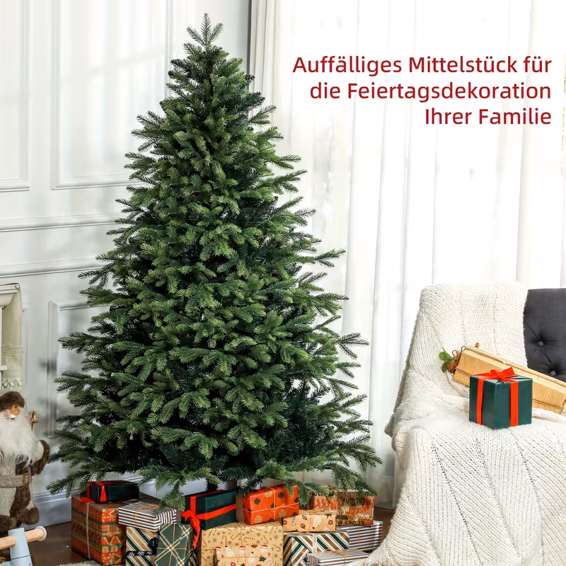 extra tall 180cm modern artificial christmas tree with 1700 tips heavy duty metal base sturdy construction for large spaces elegant tree with branches easy assembly no needed indoor outdoor holiday decor for home office party ideal for christmas thanksgiving halloween new years heavy duty standing decoration christmas tree pre lit christmas tree topper christmas decoration for home indoor outdoor christmas tree pencil christmas tree green 8
